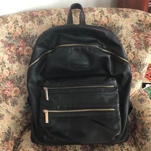 Honest Company leather diaper bag backpack